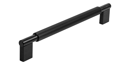 Мебельная ручка скоба рейлинг Viefe ARPA м/о 192 мм L= 212 мм черный