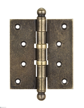 136OA403 Петля дверная универсальная с колпачком Aldeghi PREMIUM 102x76x3 матовая античная бронза