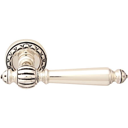 Дверная ручка на розетке Melodia 235D Mirella Серебро 925 + черный