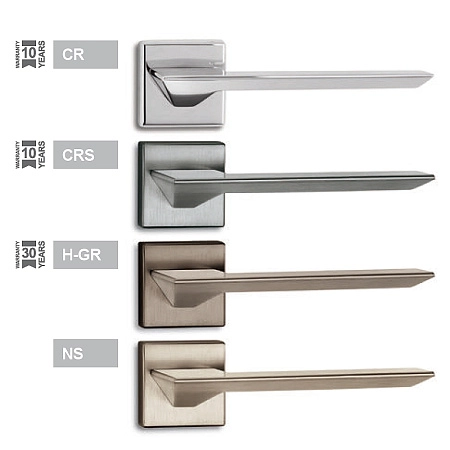 Дверная ручка Salice Paolo Cedro SQ CR глянцевый хром