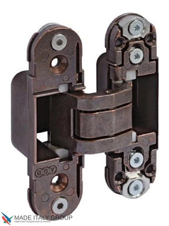 E30200.03.22 Дверная петля скрытая AGB Eclipse 2.0 темная бронза + комплект накладок