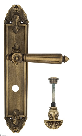 Дверные ручки Venezia CASTELLO WC-4 на планке PL90 матовая бронза Дверные ручки Venezia CASTELLO WC-4 на планке PL90 матовая бронза