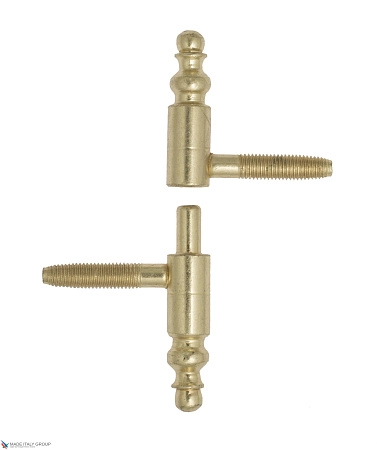 2551DAI.01 Петля мебельная ввертная La Florida Ø9 с декоративной пешкой полированная латунь (13 kg)