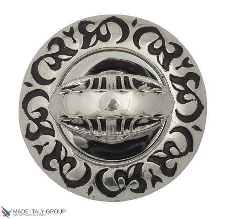 Фиксатор сантехнический Venezia WC-4 D4 натуральное серебро + черный