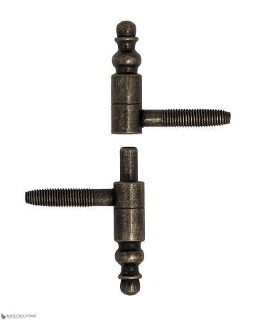 2551DDD.01 Петля мебельная ввертная La Florida Ø9 с декоративной пешкой античная бронза (13 kg)