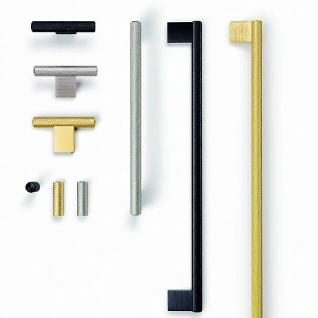 Мебельная ручка кнопка Viefe GRAF MINI-10х33 мм черный