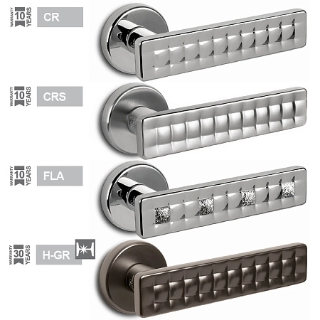 Дверная ручка Salice Paolo Mabelle FLA глянцевй хром с пескоструем