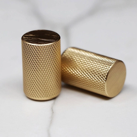 Мебельная ручка кнопка Viefe GRAF-D17 мм золото матовое