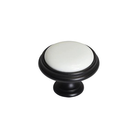 P77.Y00.00.MN4G Ручка-кнопка мебельная, черный матовый / керамика