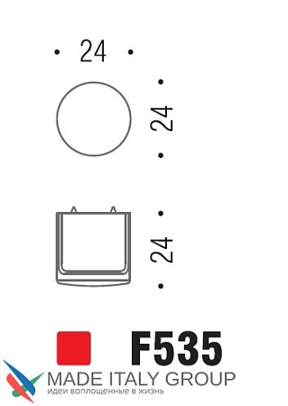 Мебельная ручка-кнопка (кноб) Colombo Formae F535-CM матовый хром