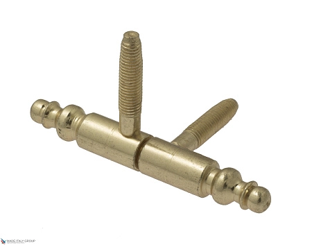 2551DAI.01 Петля мебельная ввертная La Florida Ø9 с декоративной пешкой полированная латунь (13 kg)