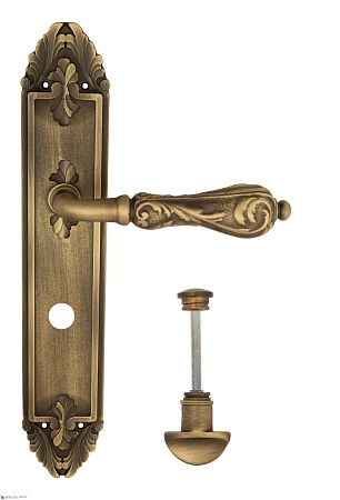 Дверные ручки Venezia MONTE CRISTO WC-2 на планке PL90 матовая бронза