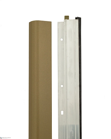 Автоматический порог накладной для межкомнатных дверей Comaglio 1450 / 900-700 мм, регулировка 1 уровень, коричневый