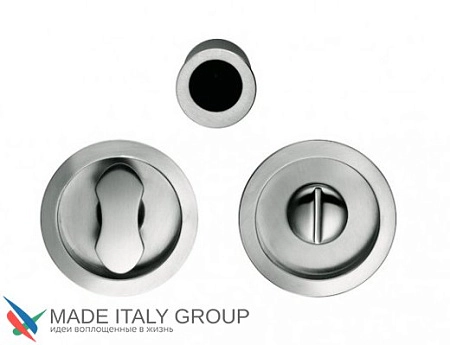 Ручки и замок для раздвижных дверей Colombo ID211-LK CM матовый хром