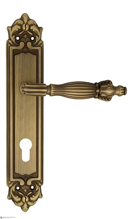 Дверные ручки Venezia OLIMPO CYL на планке PL96 матовая бронза