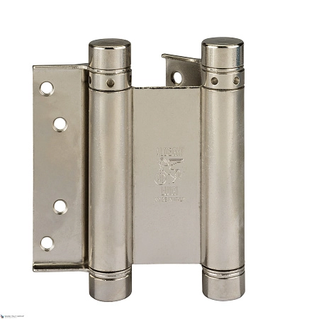 101AN150B Дверная петля пружинная амортизирующая + тормоз Aldeghi 148x42x50 мм никель