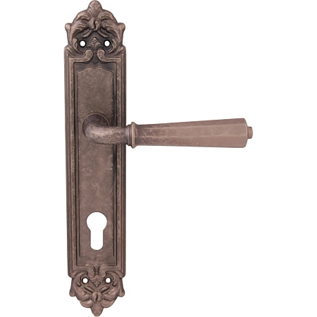 Дверные ручки на планке Melodia 424/229 Cyl Denver Античное серебро