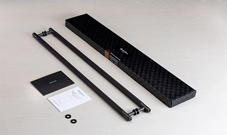 Дверные ручки-скобы Buster + Punch Closet Bar Double-sided Black 760 mm чёрный матовый