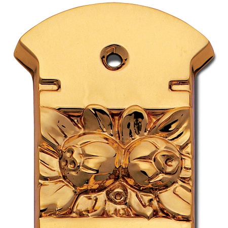 Ручка дверная Enrico Cassina Tamara C09610 на планке Pass золото 24К