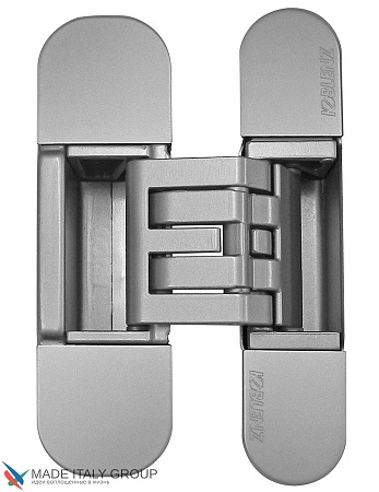 KUBICA HYBRID 6360 45 CR.SAT петля скрытая универсальная асимметричная, МАТОВЫЙ ХРОМ (60 kg)