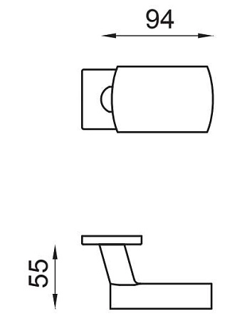 Дверная ручка DND Project Zancata, на круглой розетке, золото