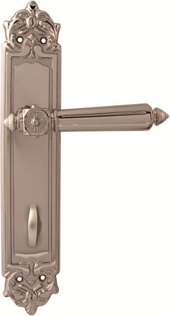 Дверные ручки на планке Melodia 246/229 Wc Nike серебро Дверные ручки на планке Melodia 246/229 Wc Nike серебро