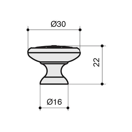 24134Z03000.L09T Ручка-кнопка мебельная, бронза "Флоренция" / бежевая эмаль