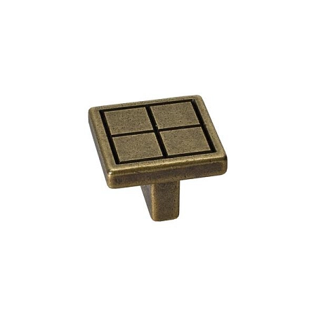 2039/23 Ручка-кнопка мебельная, бронза античная