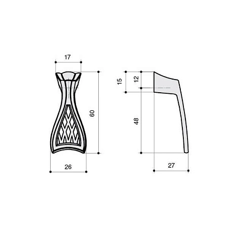 WPO.645Y.000.M00A8 Ручка-кнопка мебельная, бронза "Орваль"