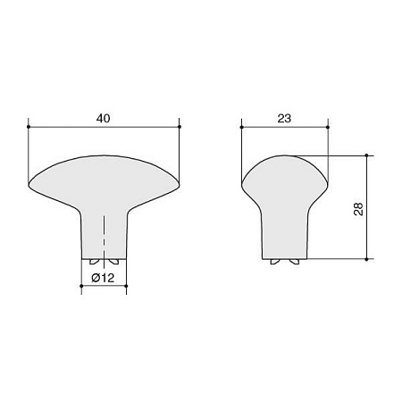 SY3300 0008 PN Ручка-кнопка мебельная, никель глянец