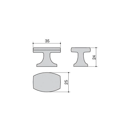 WPO.813Y.000.M00H4 Ручка-кнопка мебельная, никель