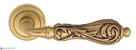 Дверные ручки Venezia MONTE CRISTO D1 французское золото + коричневый