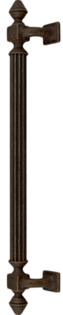 Дверная ручка скоба Melodia 740 Impero 600 мм Античная бронза