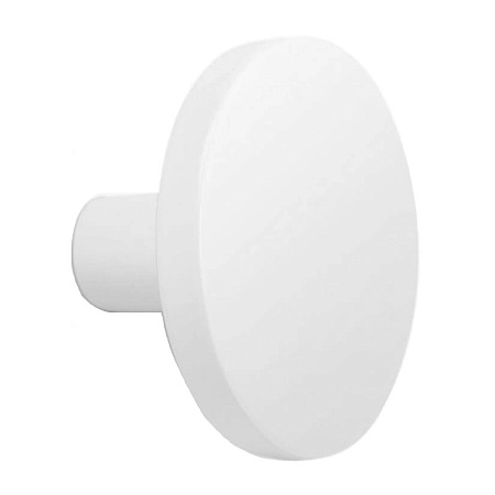 Мебельная ручка кнопка Viefe COMO BIG-D41 мм белый матовый