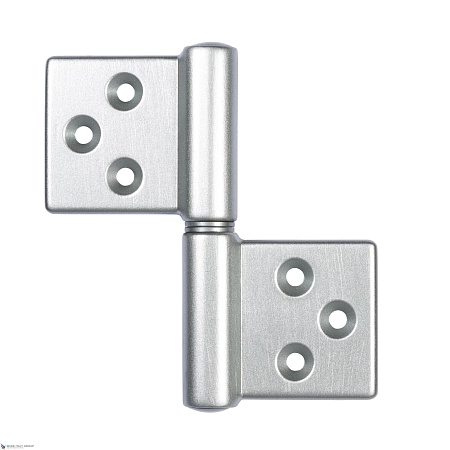 143CS032S_T Петля накладная без врезки Aldeghi 32x35 серебристый ПРАВАЯ