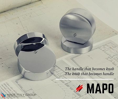 Дверная ручка кноб поворотная Colombo Mapo DRM15RSB-CR полированный хром