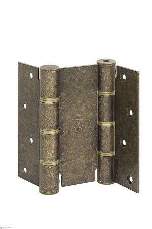 CODE 87 OA 155-40 Дверная петля пружинная двусторонняя Aldeghi 155x40 античная бронза