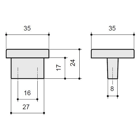 2040/23 Ручка-кнопка мебельная, бронза античная