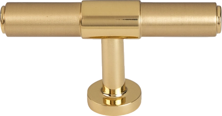 Мебельная ручка-кноб PM10 "Т" VIVA МАТОВАЯ ЛАТУНЬ