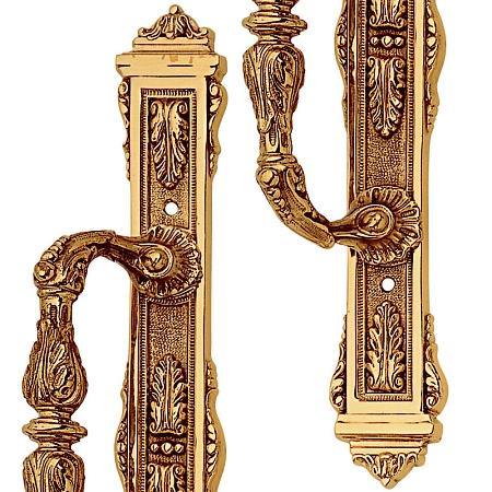 Ручка-скоба дверная Enrico Cassina C42200 64х332 мм, золото французское