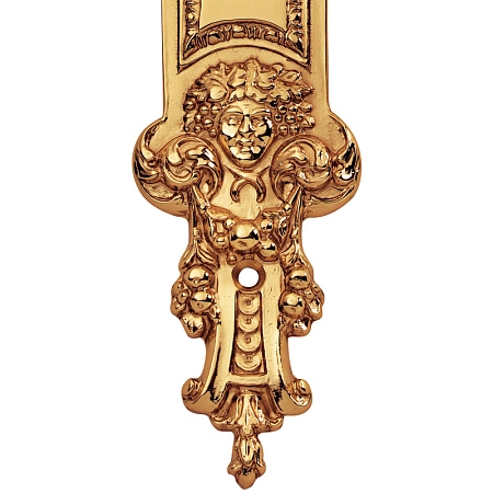 Ручка дверная Enrico Cassina Elisabetta C01210 на планке с фиксатором WC золото 24K