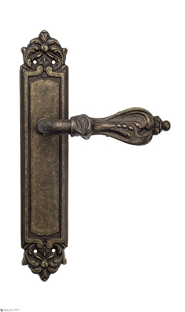 Дверные ручки Venezia FLORENCE на планке PL96 античная бронза