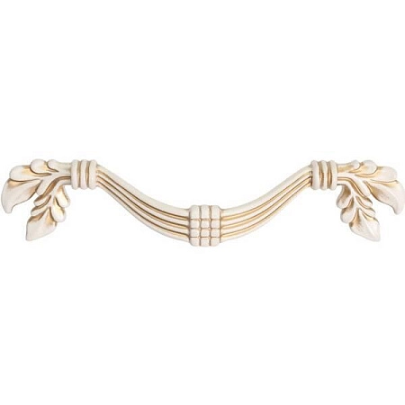 WMN.744X.096.M00V7 Ручка-скоба мебельная 96 мм, молочная с золотой патиной