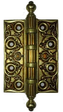 Петля дверная универсальная Linea Cali Vintage 127 х 5 мм золото французское 1270.OF127