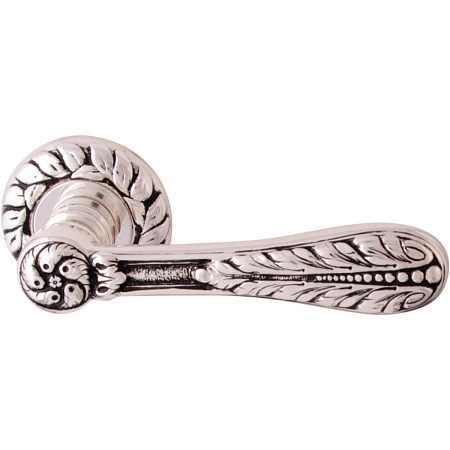 Дверная ручка Class 1155 Agata 60 мм Серебро 925 + черный