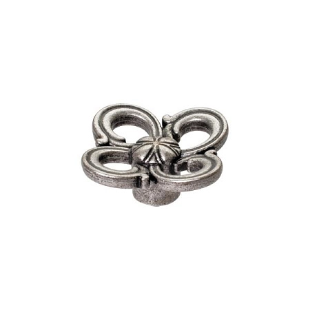 WPO.636Y.045.M00E8 Ручка-кнопка мебельная, старое серебро с блеском