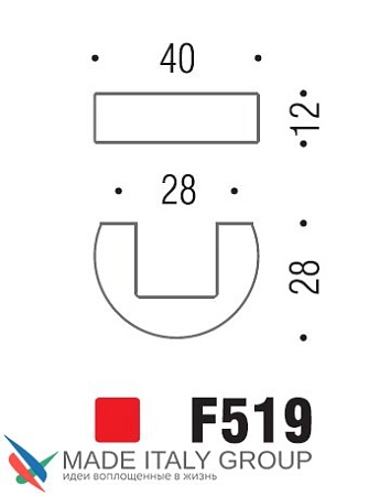 Мебельная ручка-кнопка (кноб) Colombo Formae F519-NM матовый черный