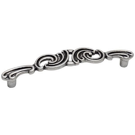 WMN.810X.128.M00E8 Ручка-скоба мебельная 128 мм, старое серебро с блеском