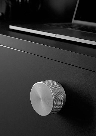 Мебельная ручка кнопка Viefe GRAF BIG-D50 мм сталь Мебельная ручка кнопка Viefe GRAF BIG-D50 мм сталь