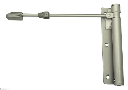 114CS170D Доводчик дверной пружинный до 60кг Aldeghi ГЕРКУЛЕС (170x39мм) серебро